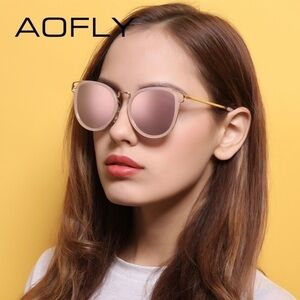 AOFLY Authentic Women's Mirrored Sunglasses